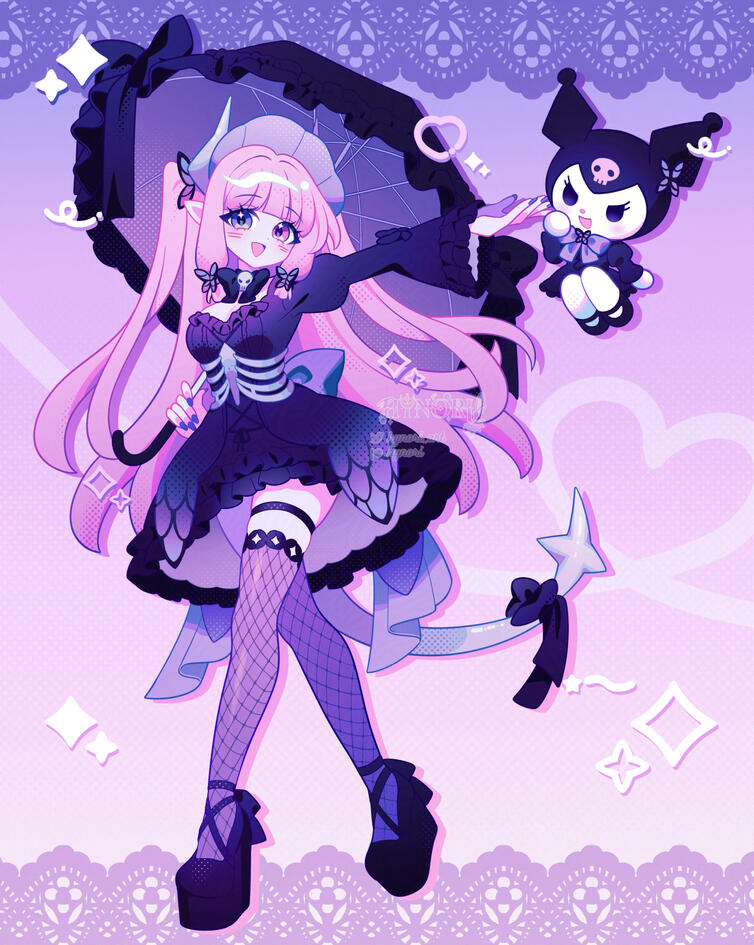 Gothic Lolita Lillit ft. Kuromi Gothic Lolita Lillit ft. Kuromi