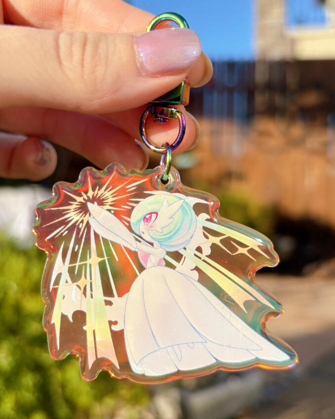 holo acrylic keychain