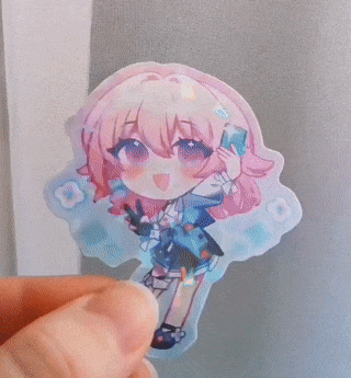 holo vinyl sticker