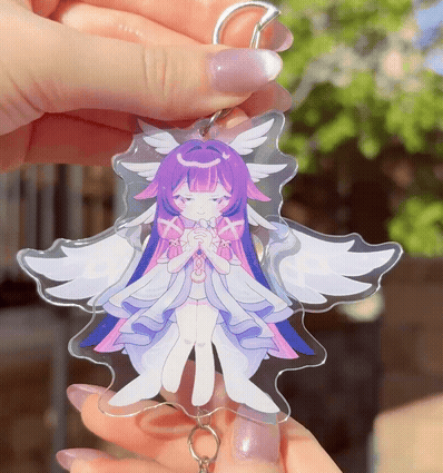 interactive acrylic keychain
