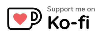 An image featuring the Ko-fi logo (a mug with a pink heart in the middle) captioned with "Support me on Ko-fi".